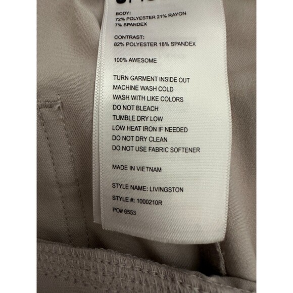 FIGS Livingston High Waisted Scrub Pant Bone Ivory White Medical Women's Small - Picture 6 of 7